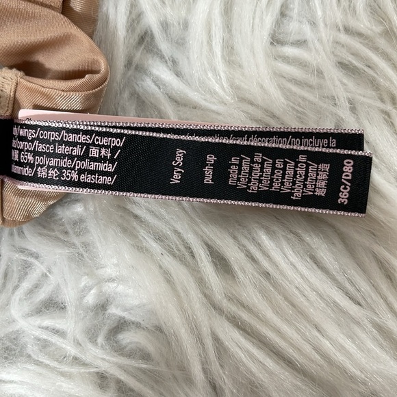 VICTORIA’S SECRET VERY SEXY CLEAVAGE PUSH UP BRA NUDE SIZE 36C NEW - Picture 9 of 9